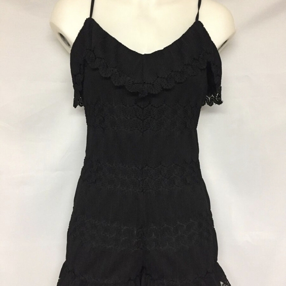 Black Lace Mini Dress - Picture 3 of 3